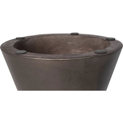Concrete Hourglass Side Table by LH Imports. Made from concrete in a unique style.