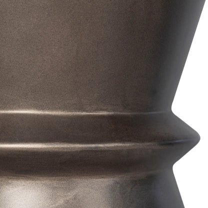 Concrete Hourglass Side Table by LH Imports. Made from concrete in a unique style.