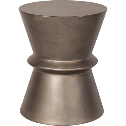 Concrete Hourglass Side Table by LH Imports. Made from concrete in a unique style.