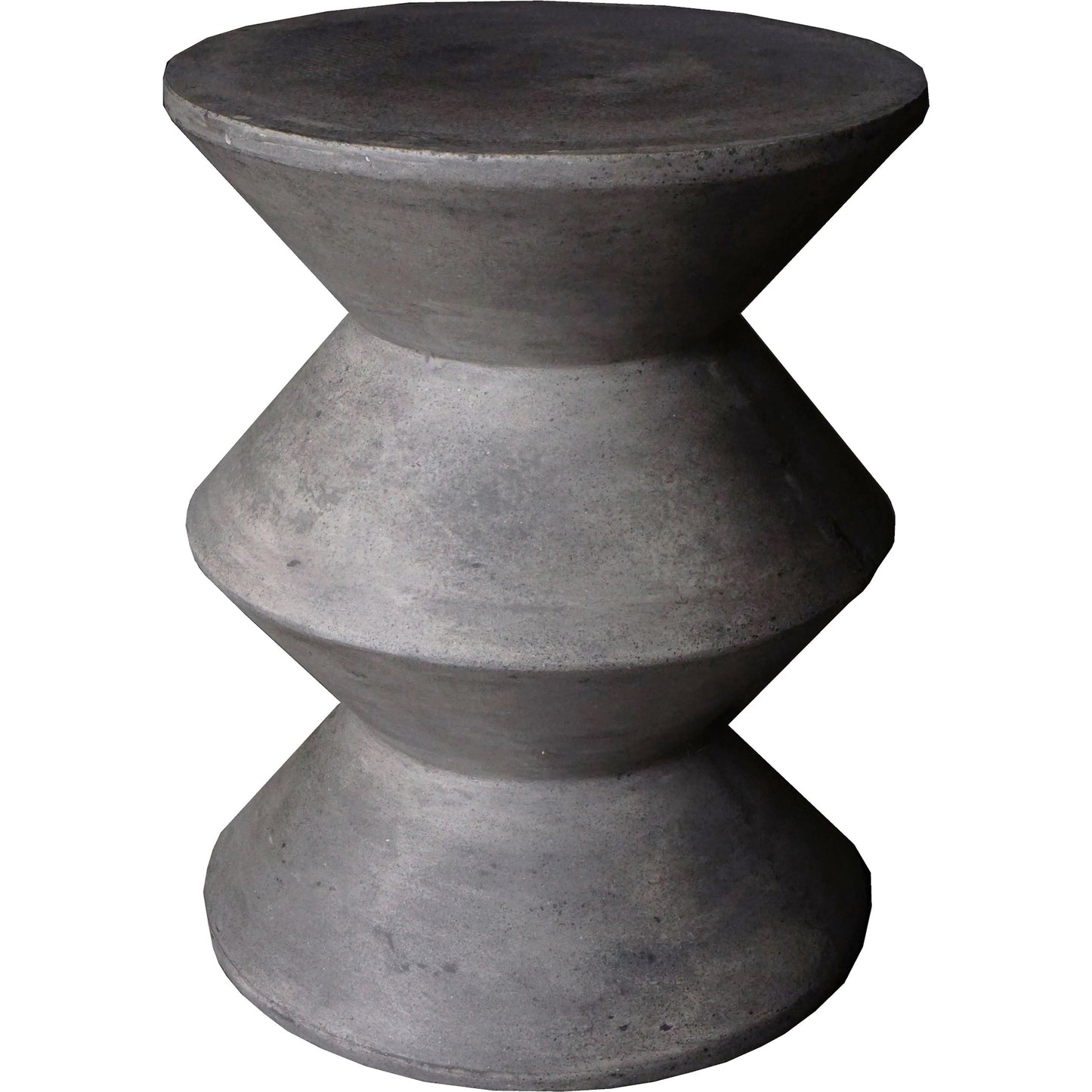 001 SI-2004204 | Additional Silo | Concrete Inverted Side Table by LH Imports in grey. Made from dark grey concrete in a modern style.