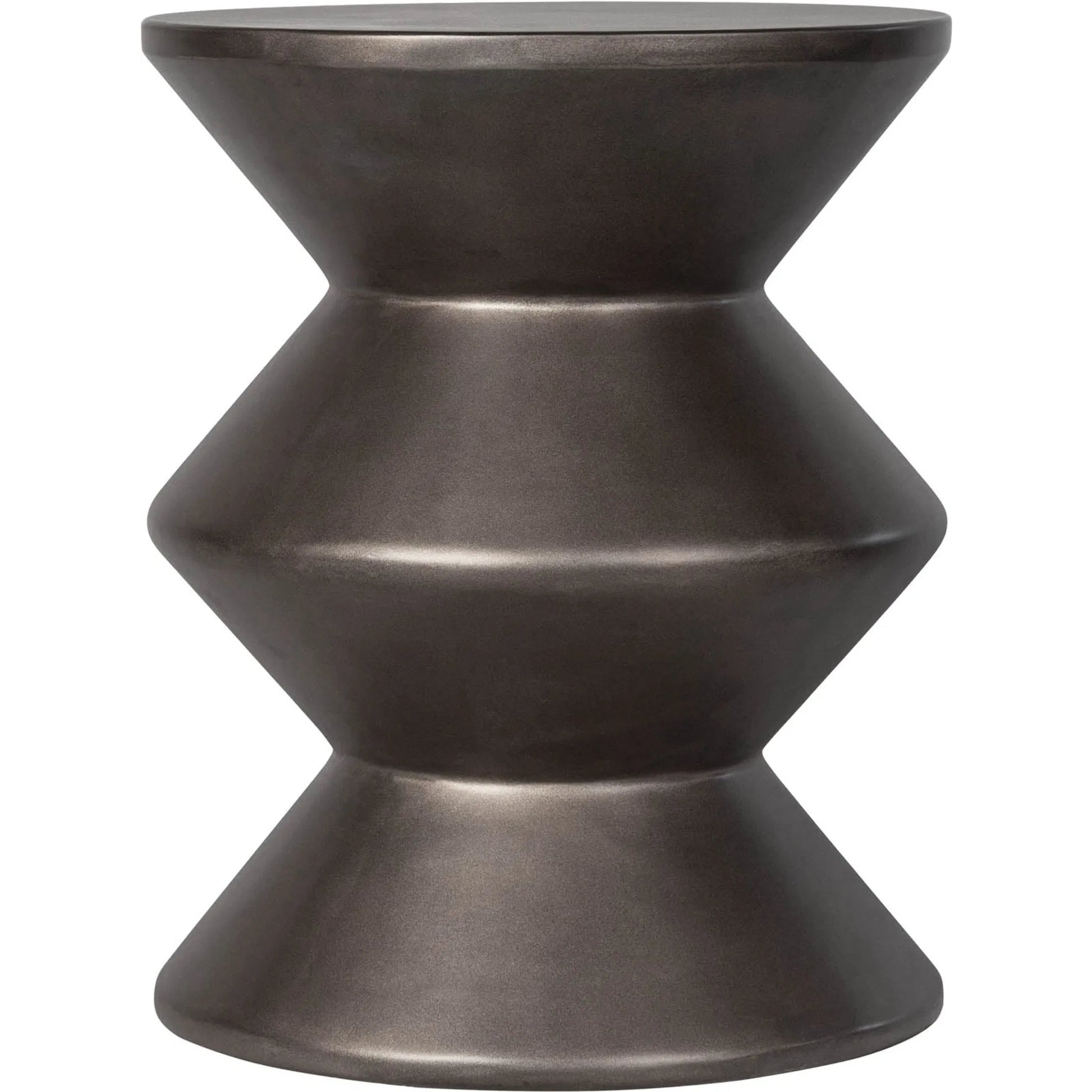 Concrete Inverted Side Table by LH Imports. Made from concrete in a unique style.