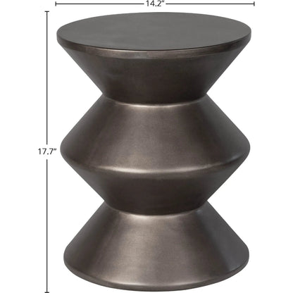 Concrete Inverted Side Table by LH Imports. Made from concrete in a unique style.