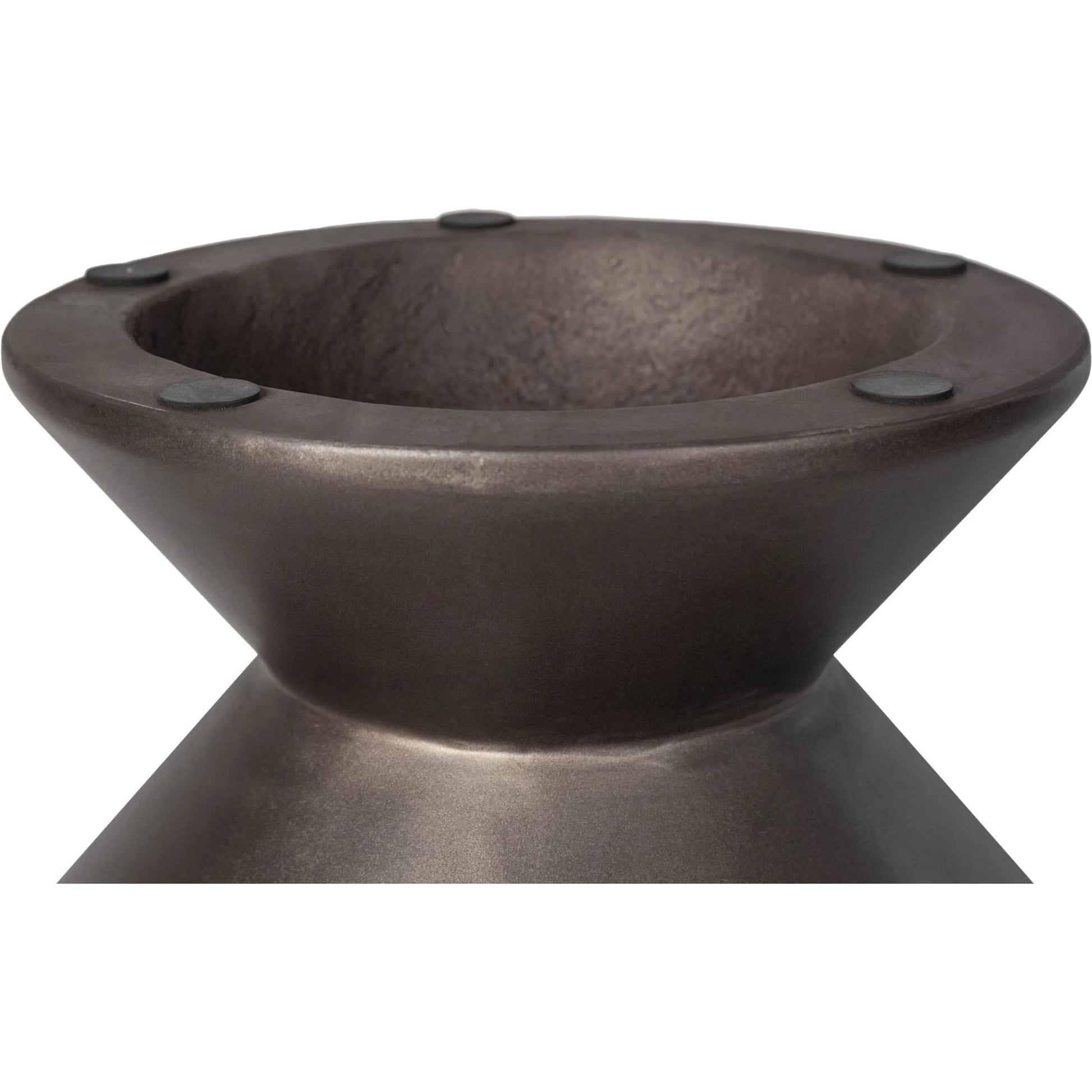 Concrete Inverted Side Table by LH Imports. Made from concrete in a unique style.