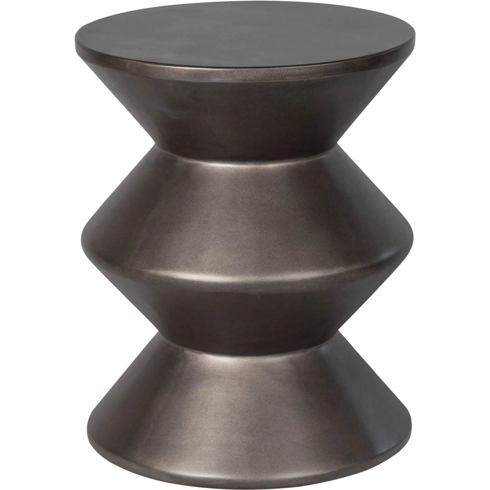 Concrete Inverted Side Table by LH Imports. Made from concrete in a unique style.
