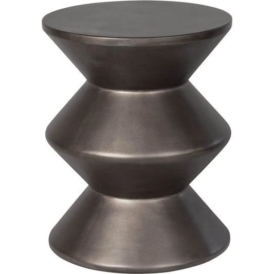 Concrete Inverted Side Table by LH Imports. Made from concrete in a unique style.