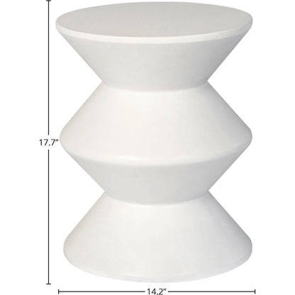 Concrete Inverted Side Table by LH Imports. Made from concrete in a unique style.