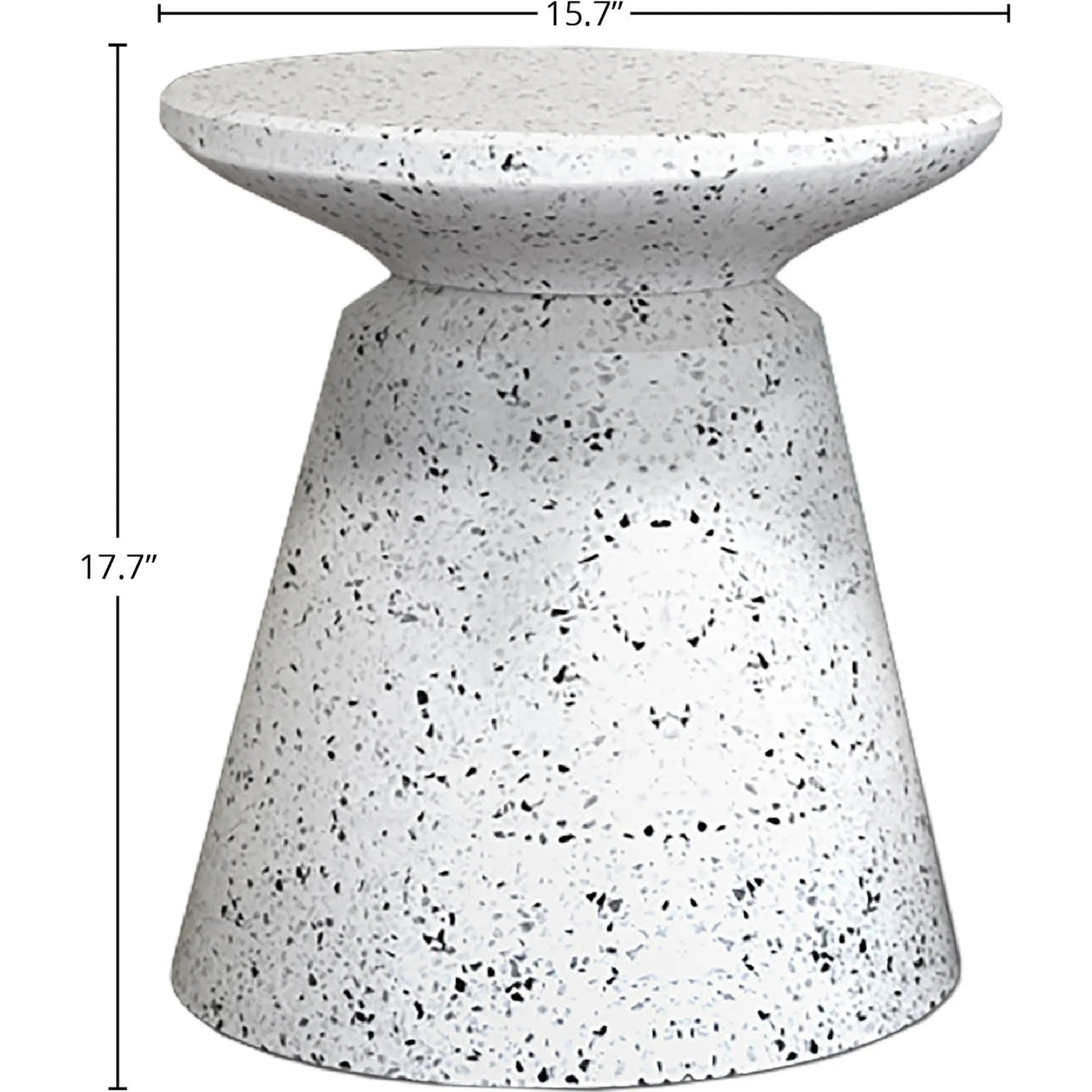 Concrete Mineral Side Table by LH Imports. Made from concrete in a unique style.