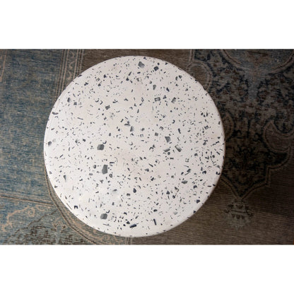 Concrete Mineral Side Table by LH Imports. Made from concrete in a unique style.