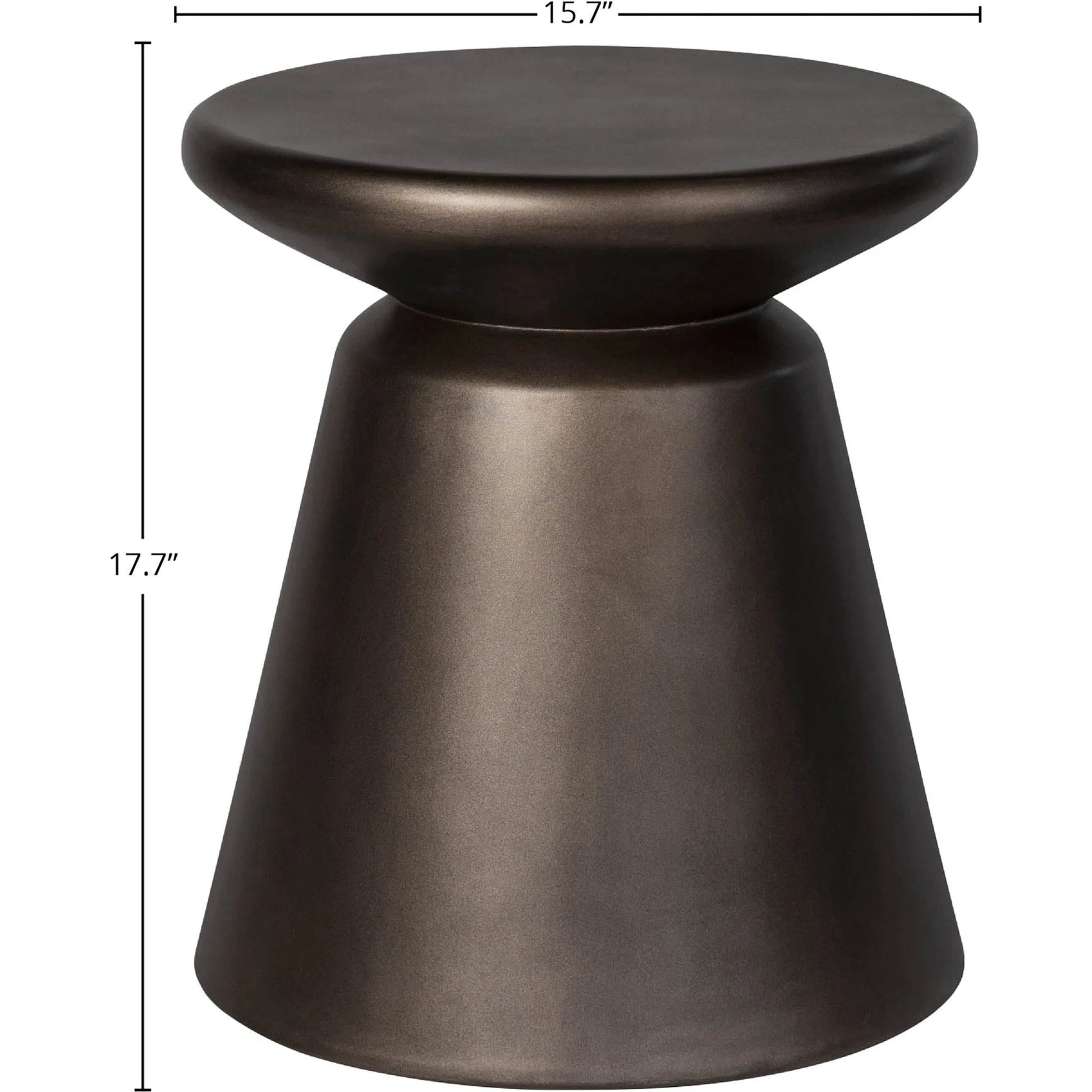 Concrete Mineral Side Table by LH Imports. Made from concrete in a unique style.