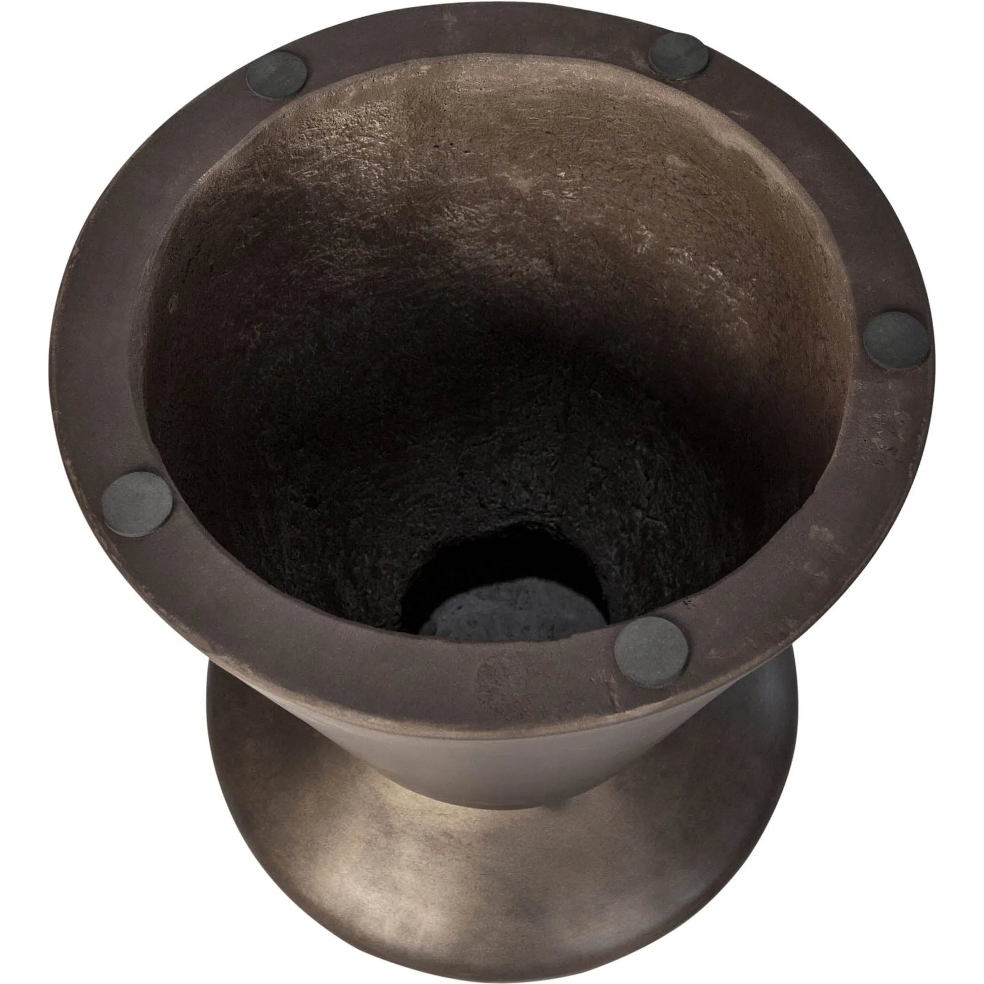 Concrete Mineral Side Table by LH Imports. Made from concrete in a unique style.