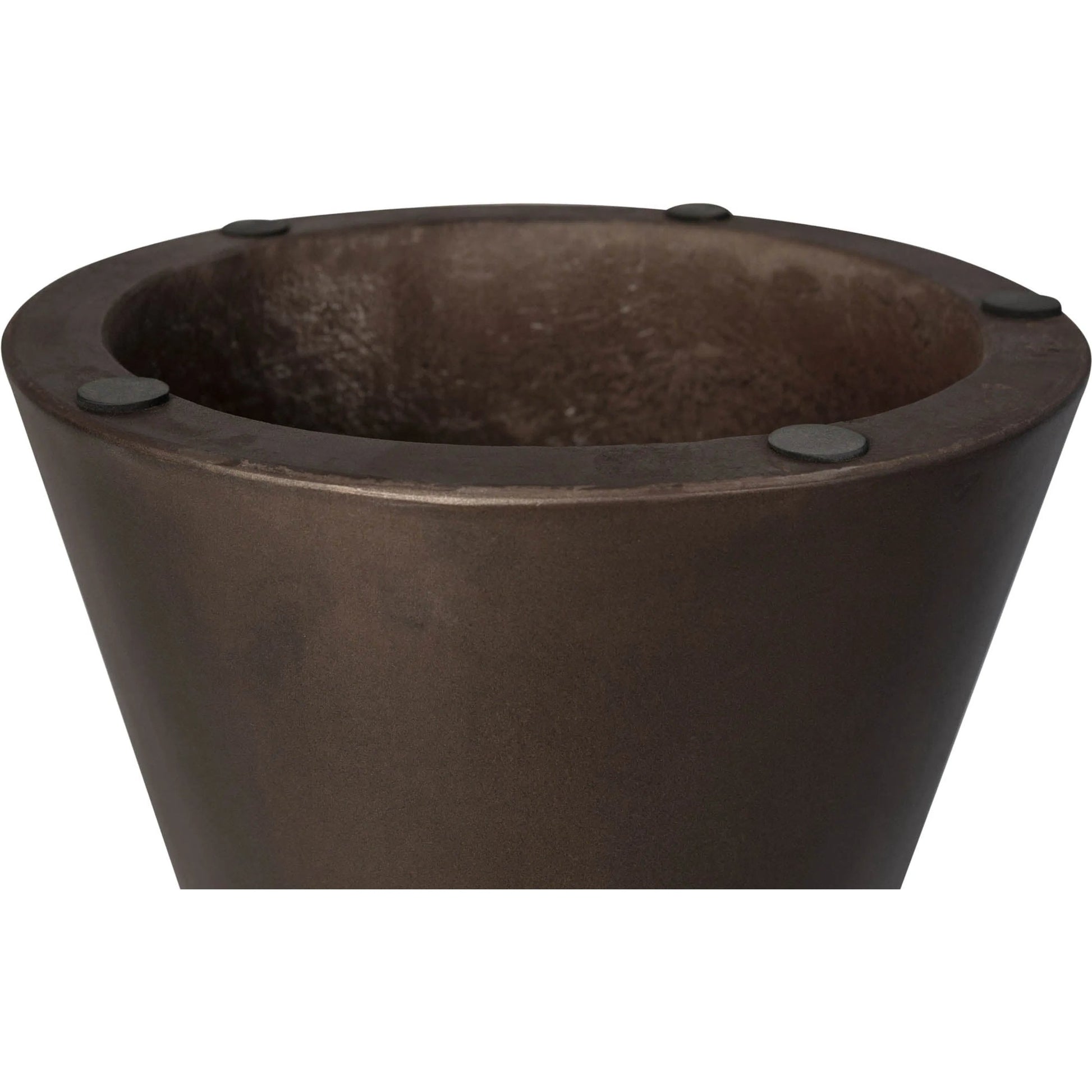 Concrete Mineral Side Table by LH Imports. Made from concrete in a unique style.