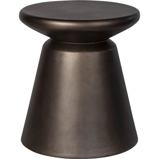 Concrete Mineral Side Table by LH Imports. Made from concrete in a unique style.