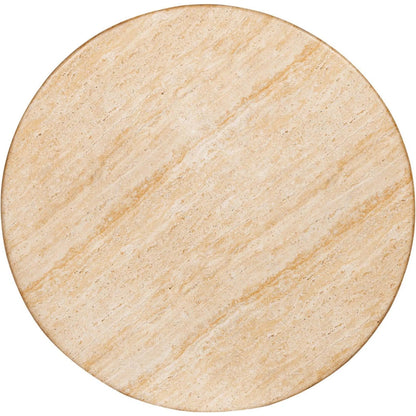 Zac Coffee Table by LH Imports in travertine and light travertine. Made from concrete in a unique style.