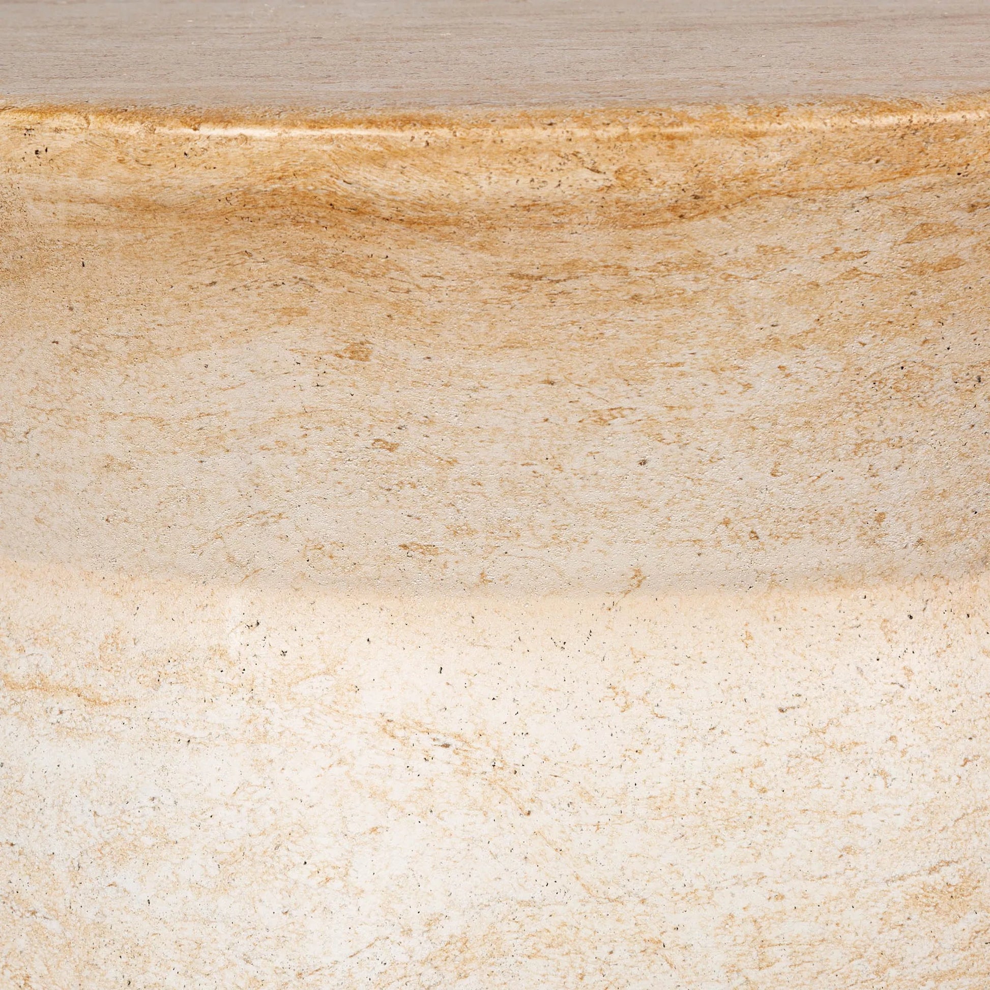 Zac Coffee Table by LH Imports in travertine and light travertine. Made from concrete in a unique style.