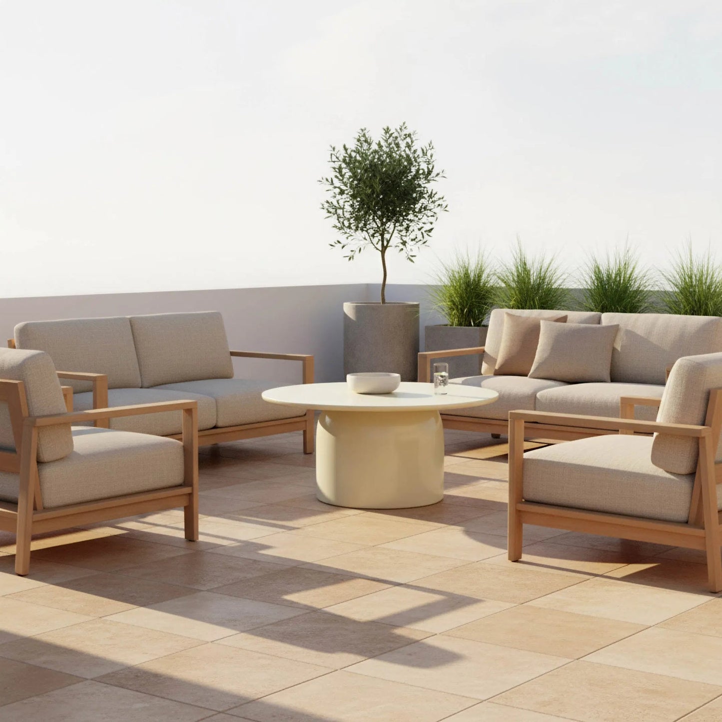 011 SI-2527574 | Lifestyle | Vision Coffee Table by LH Imports. Made from concrete in a unique style.