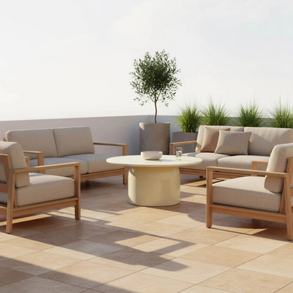 Vision Coffee Table by LH Imports. Made from concrete in a unique style.