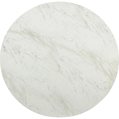 Dream Dining Table by LH Imports in white marble pattern. Made from concrete in a unique style.