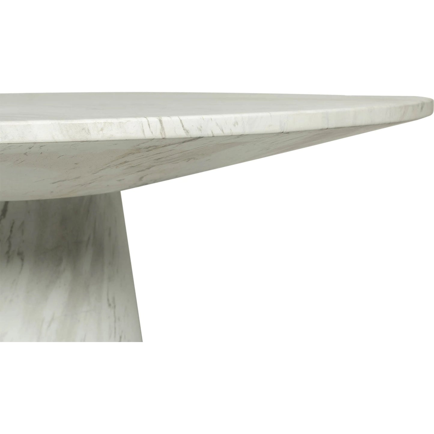 009 SI-2527576 | Closeup | Dream Dining Table by LH Imports in white marble pattern. Made from concrete in a unique style.