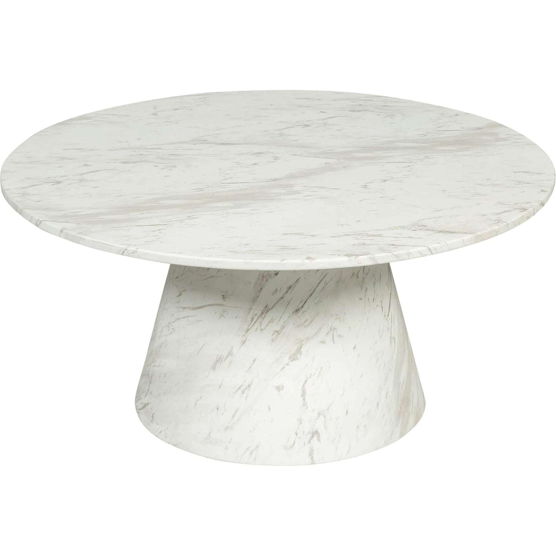 Dream Coffee Table by LH Imports in white marble pattern. Made from concrete in a unique style.
