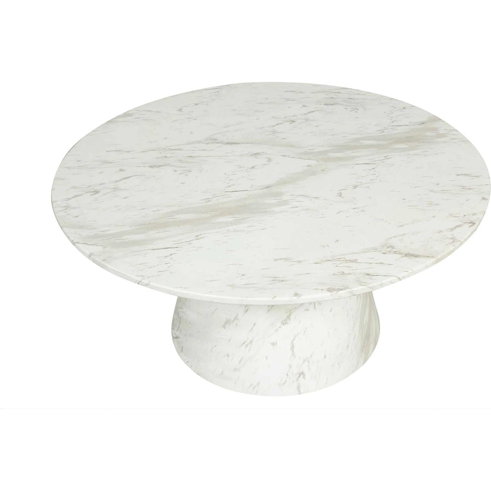 Dream Coffee Table by LH Imports in white marble pattern. Made from concrete in a unique style.