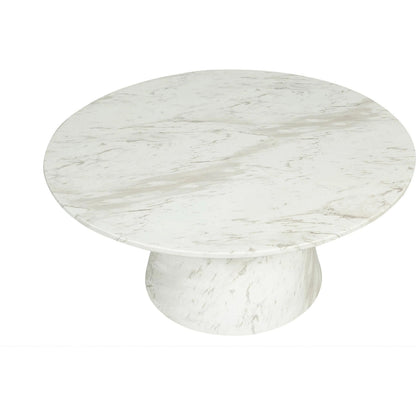 Dream Coffee Table by LH Imports in white marble pattern. Made from concrete in a unique style.