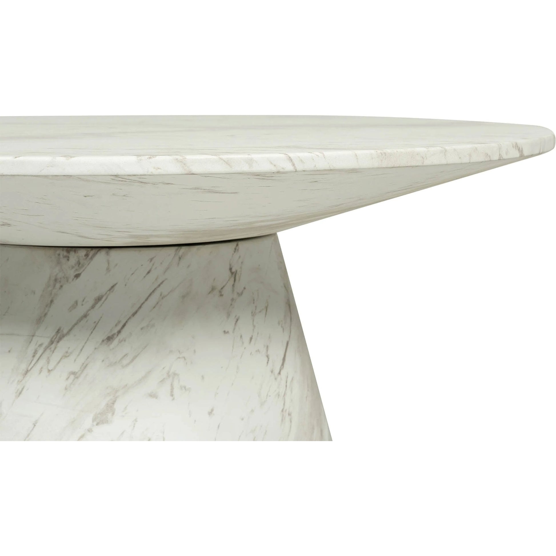 Dream Coffee Table by LH Imports in white marble pattern. Made from concrete in a unique style.