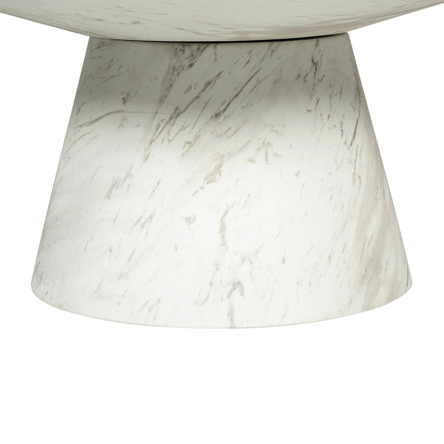007 SI-2527577 | Closeup | Dream Coffee Table by LH Imports in white marble pattern. Made from concrete in a unique style.