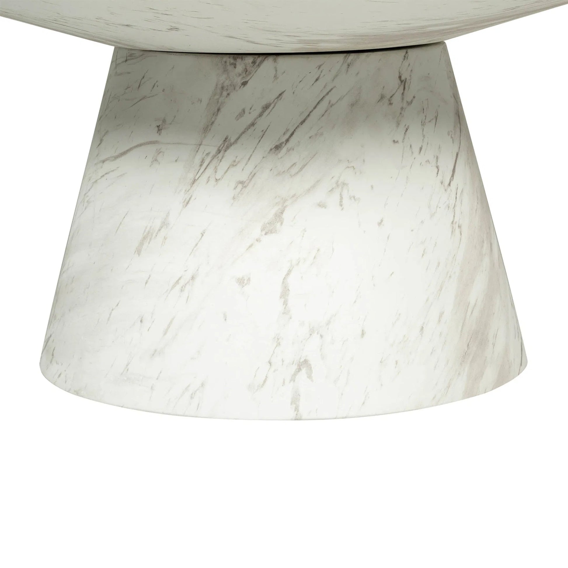 Dream Coffee Table by LH Imports in white marble pattern. Made from concrete in a unique style.