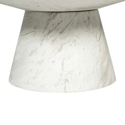 Dream Coffee Table by LH Imports in white marble pattern. Made from concrete in a unique style.