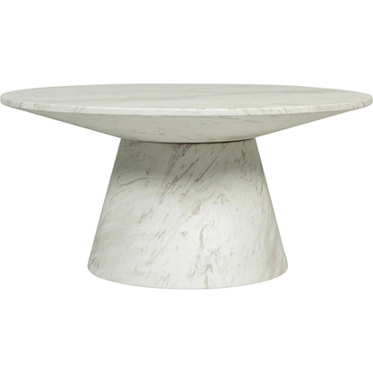 Dream Coffee Table by LH Imports in white marble pattern. Made from concrete in a unique style.