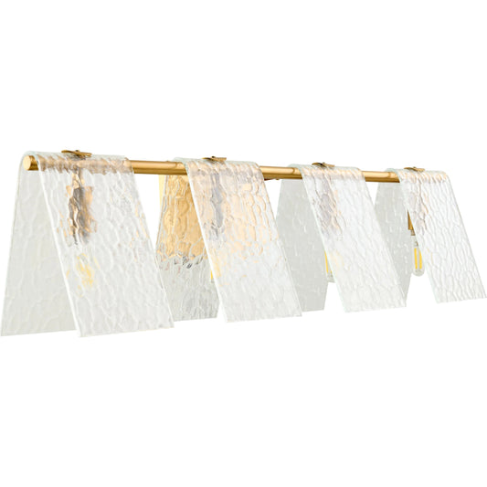 Vitracis Wall Sconce by Surya in brass. Made from iron, glass in a modern style.