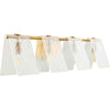 Metallic Brass, White