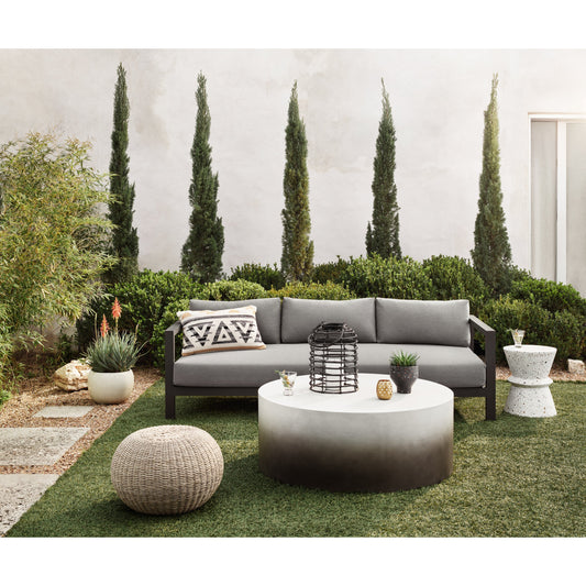 Sheridan Coffee Table by Four Hands in slate gray ombre. Made from concrete in a modern style.