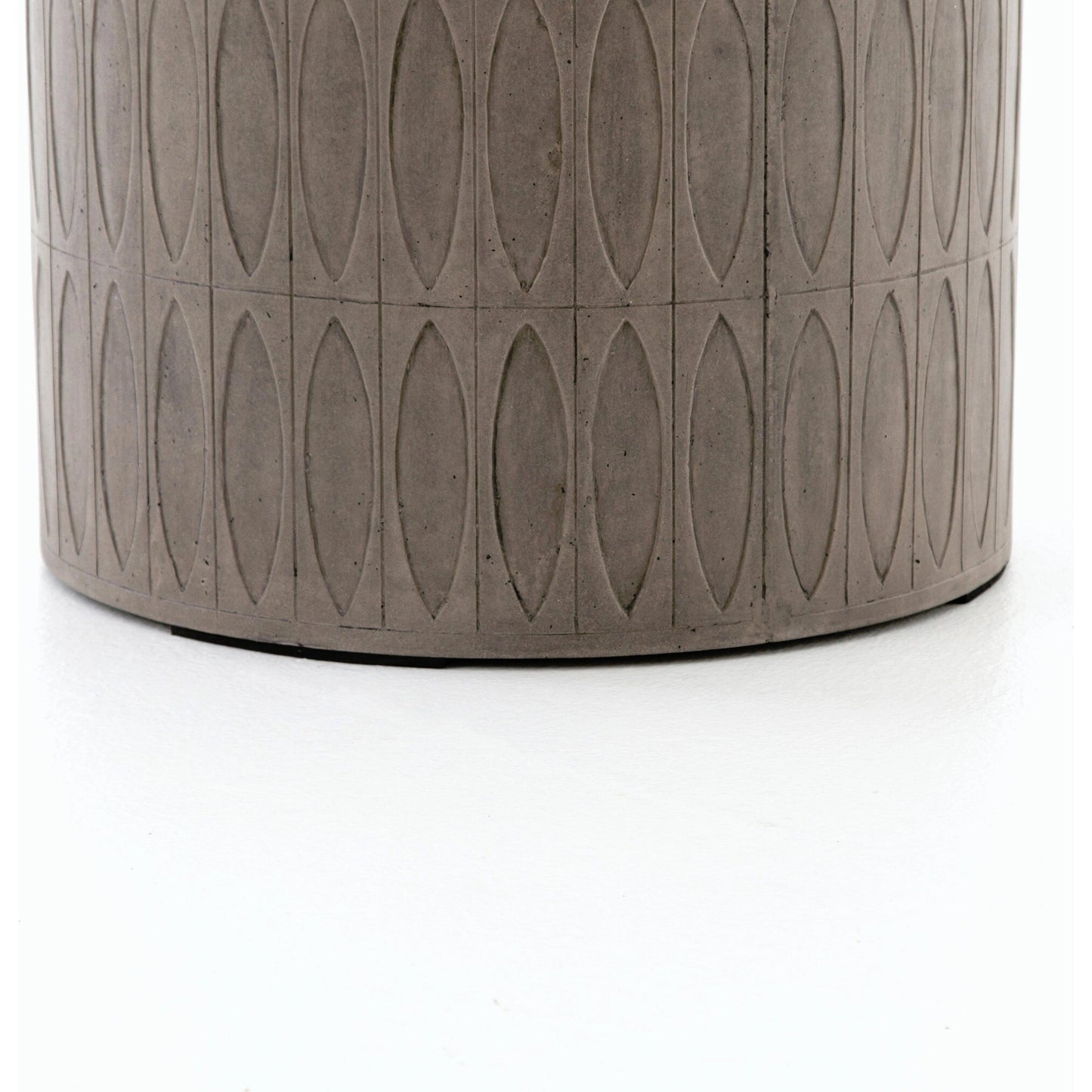 005 S-279242 | Closeup | Colorado End Table by Four Hands in gray concrete. Made from unique in a eclectic & global style.