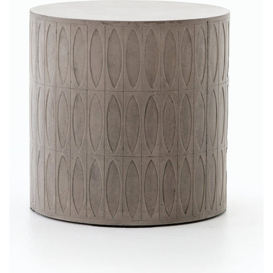 Colorado End Table by Four Hands in dark gray and gray concrete. Made from concrete in a eclectic & global style.