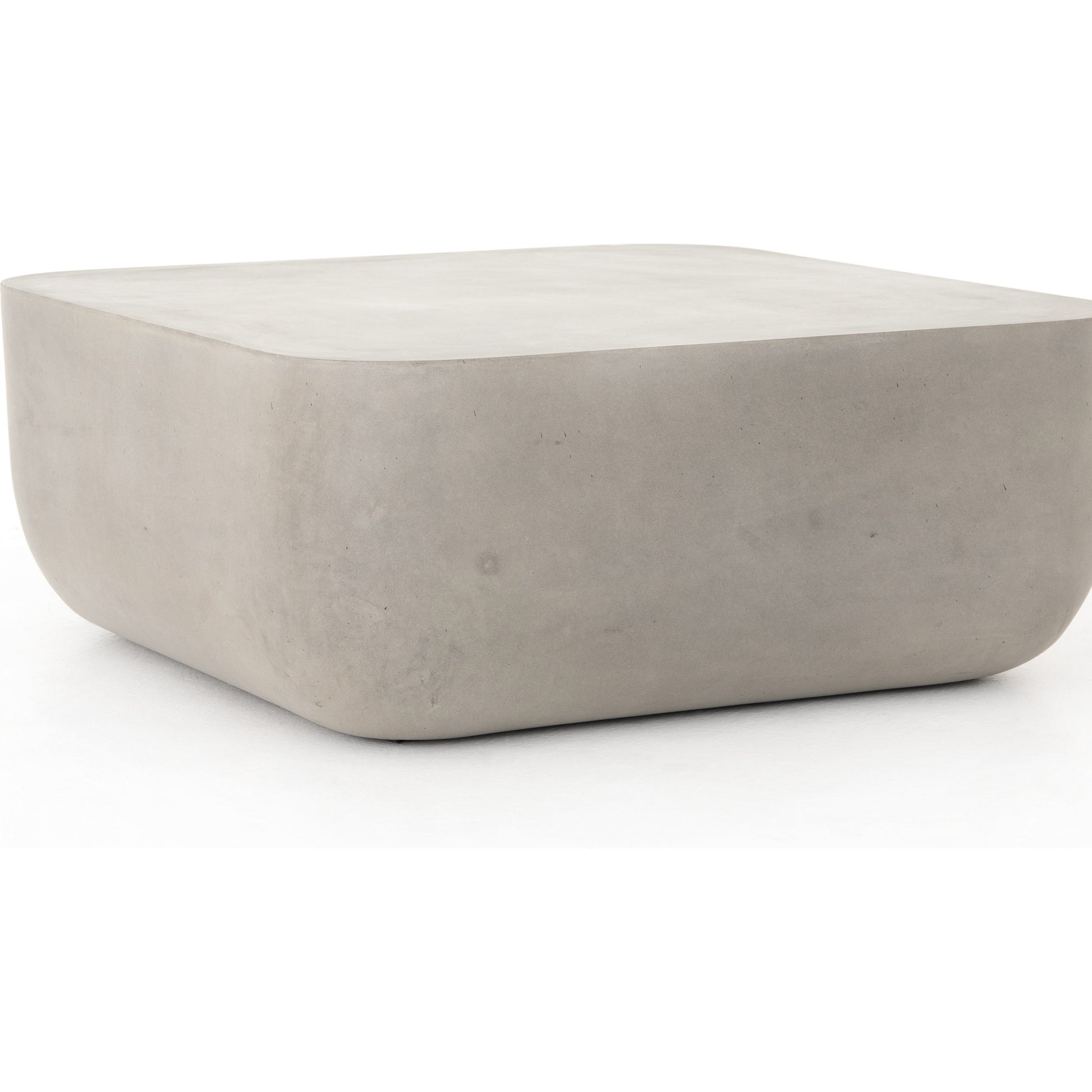 Ivan Coffee Table by Four Hands in grey concrete and gray concrete. Made from concrete in a modern style.