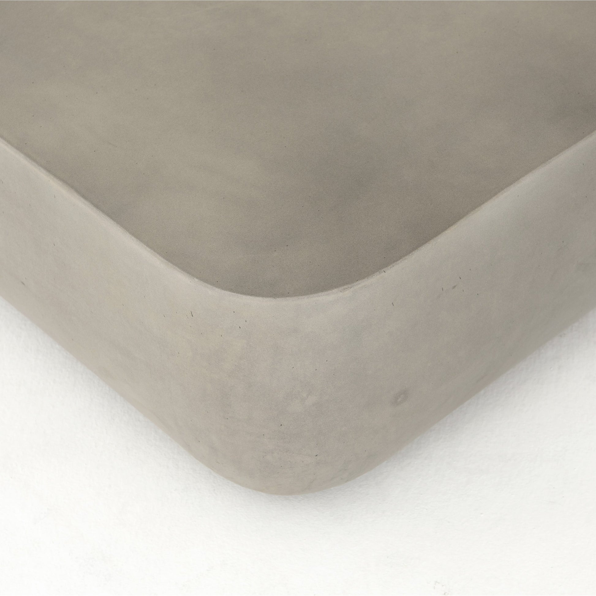 Ivan Coffee Table by Four Hands in grey concrete and gray concrete. Made from concrete in a modern style.