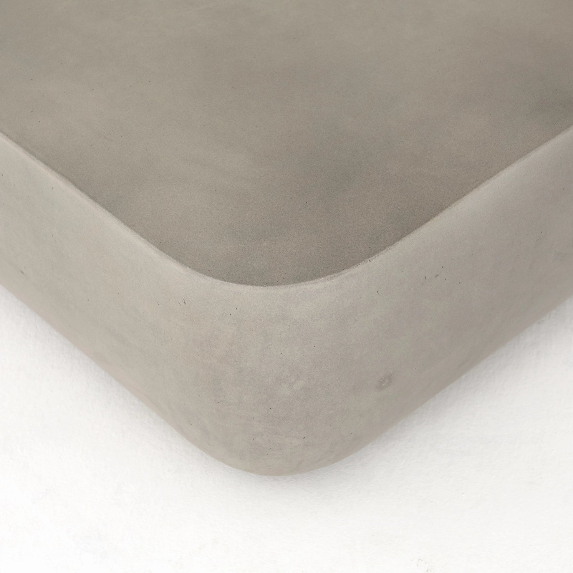 Ivan Coffee Table by Four Hands in grey concrete and gray concrete. Made from concrete in a modern style.