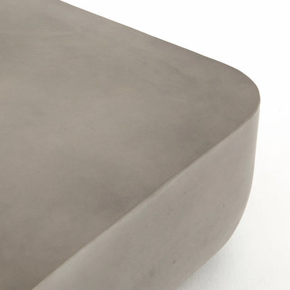 Ivan Coffee Table by Four Hands in grey concrete and gray concrete. Made from concrete in a modern style.