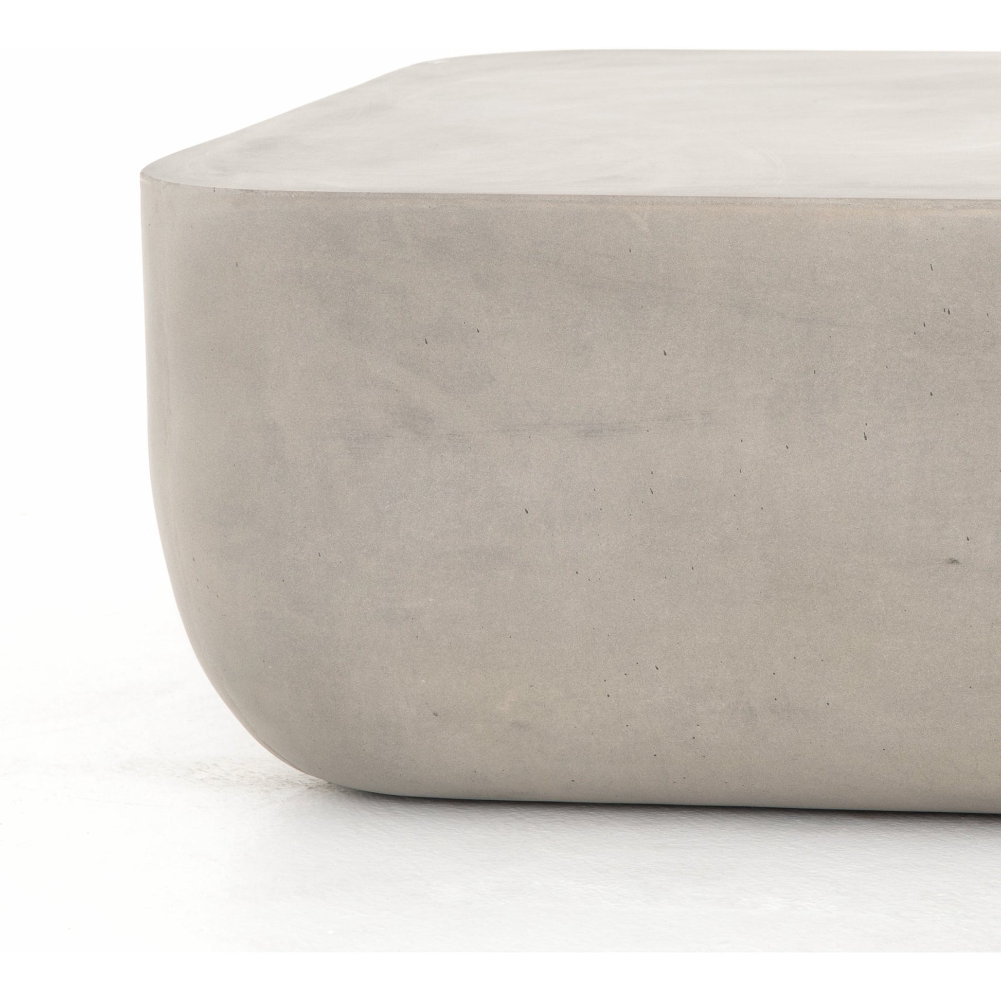 Ivan Coffee Table by Four Hands in grey concrete and gray concrete. Made from concrete in a modern style.