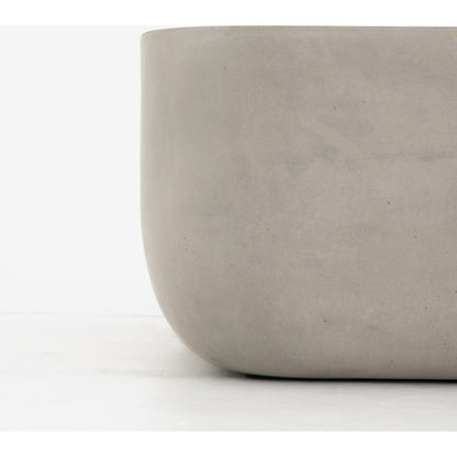 Ivan Coffee Table by Four Hands in grey concrete and gray concrete. Made from concrete in a modern style.