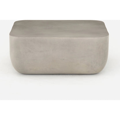 Ivan Coffee Table by Four Hands in grey concrete and gray concrete. Made from concrete in a modern style.