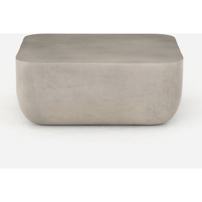 Ivan Coffee Table by Four Hands in grey concrete and gray concrete. Made from concrete in a modern style.
