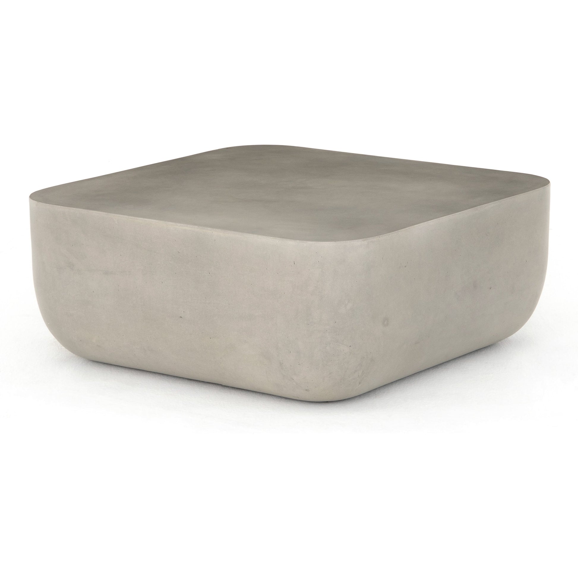 Ivan Coffee Table by Four Hands in grey concrete and gray concrete. Made from concrete in a modern style.