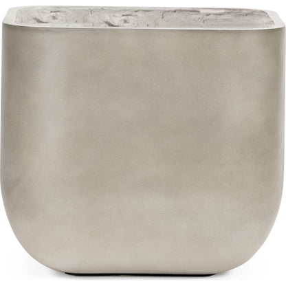 Ivan Planter by Four Hands in grey concrete and gray concrete. Made from concrete in a modern style.