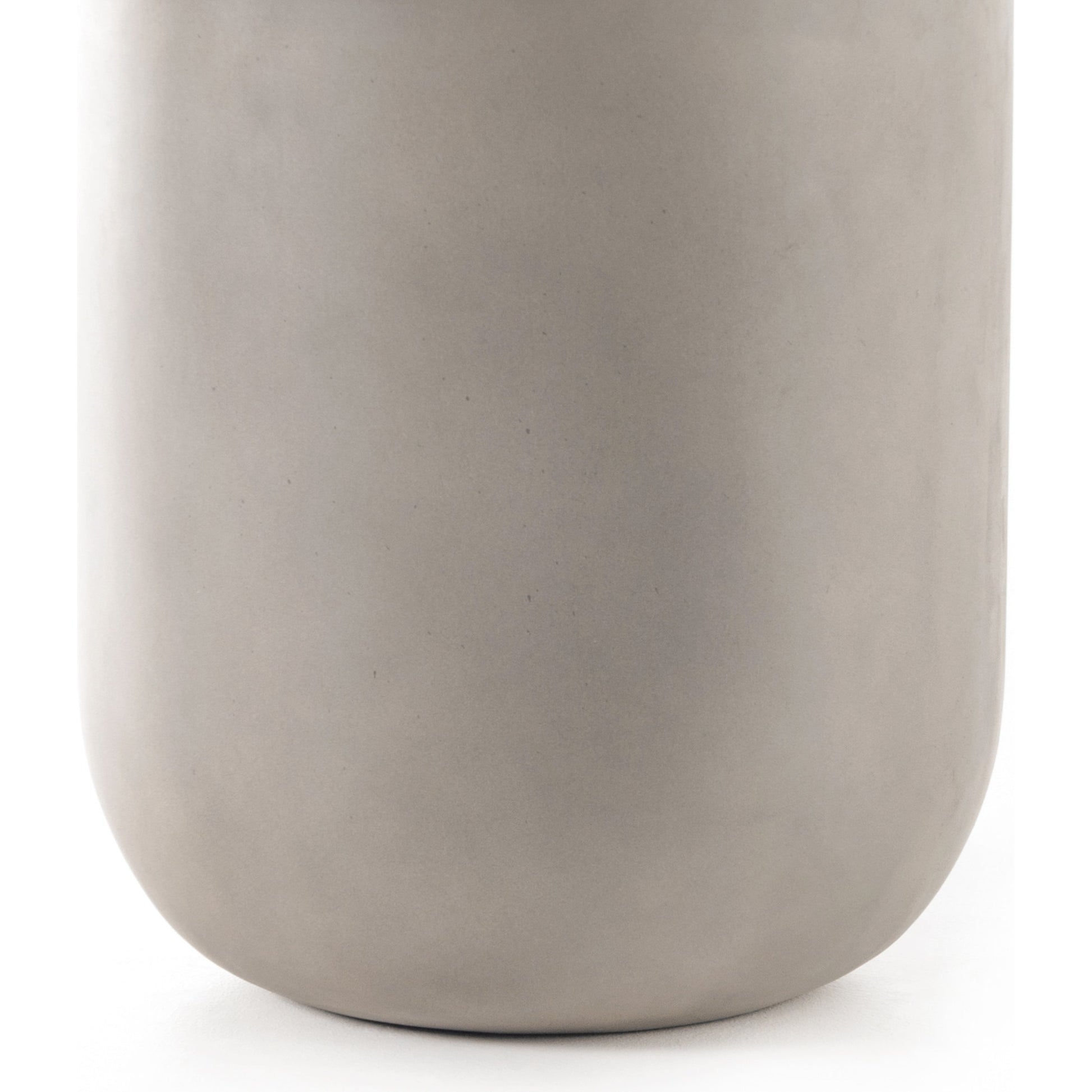 Ivan Round Planter by Four Hands in grey concrete. Made from concrete in a cottage & farmhouse style.