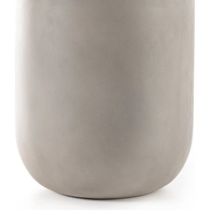 Ivan Round Planter by Four Hands in grey concrete. Made from concrete in a cottage & farmhouse style.