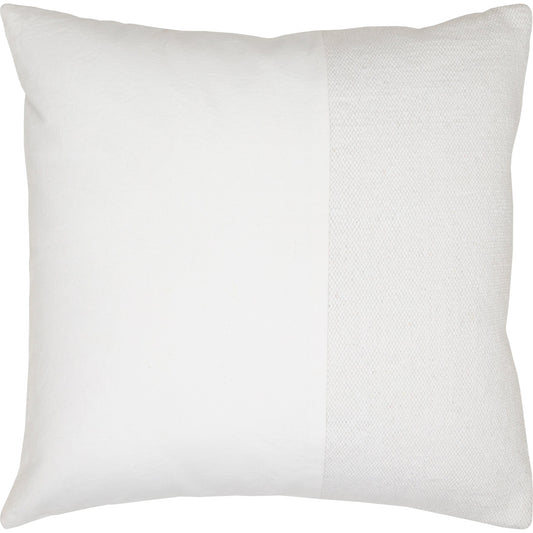 Vitruvian Pillow - 35807 by Surya in off-white, light silver, white. Made from front: 100% cotton, back: 100% cotton in a modern style.