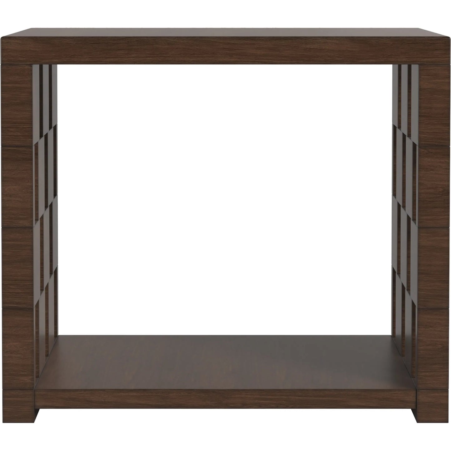 003 SI-2514214 | Additional Silo | Verge Rectangle End Table by A.R.T. Furniture in handcrated walnut. Made from poplar, parawood solids, burl veneer in a traditional style.