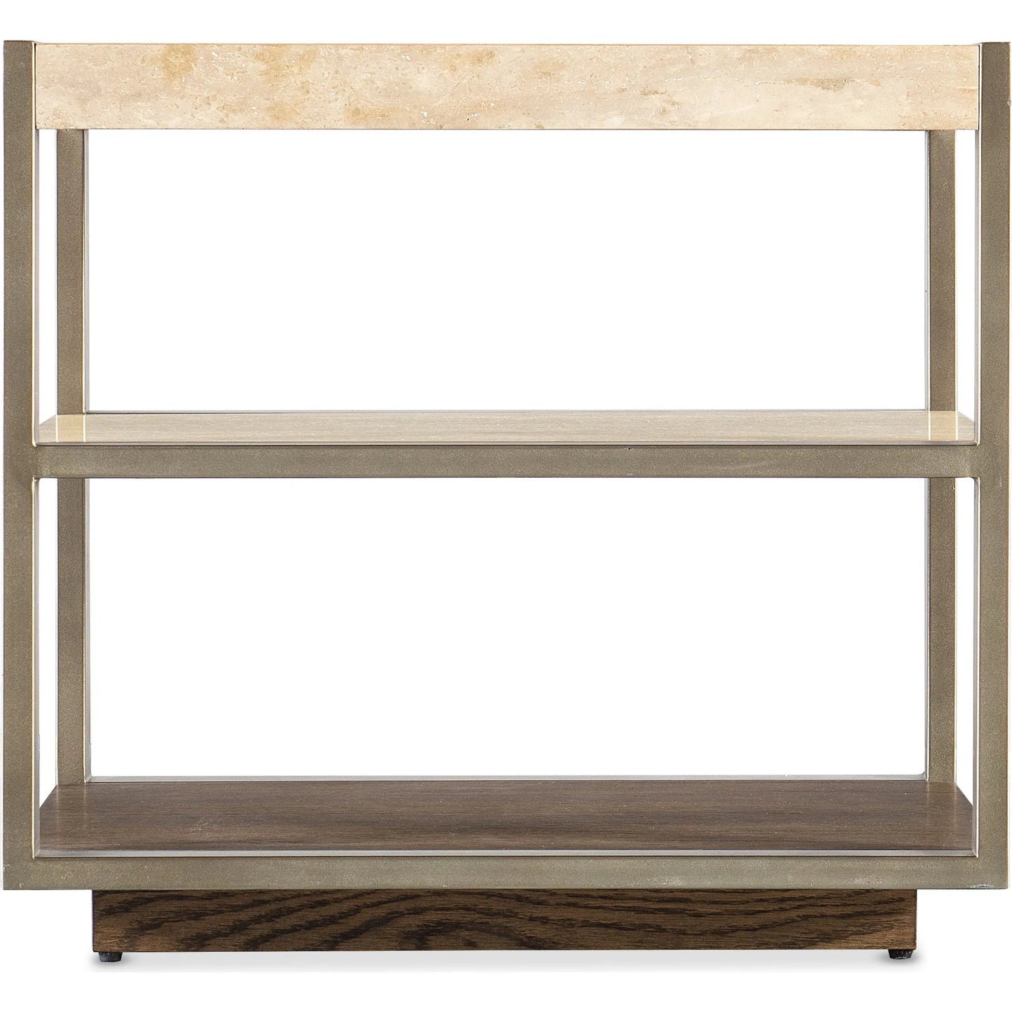002 SI-2193313 | Additional Silo | Hammon Square Marble Oak Side Table by Hooker Furniture in medium oak, champagne. Made from unique in a transitional style.
